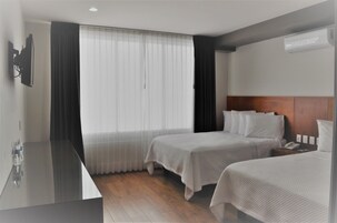 Double Room, 2 Double Beds | Desk, iron/ironing board, free WiFi, bed sheets