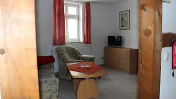 Apartamento estándar, 1 habitación, cocina, planta baja | Zona de estar | Una televisión de pantalla plana