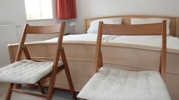 Familielejlighed - 1 soveværelse - køkken - gårdsplads | 1 soveværelse, premium-sengetøj, lydisolering, gratis Wi-Fi