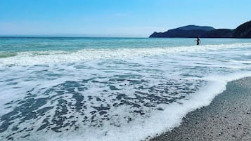 On the beach, surfing, fishing