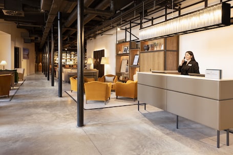 Mostrador para check-in y check-out