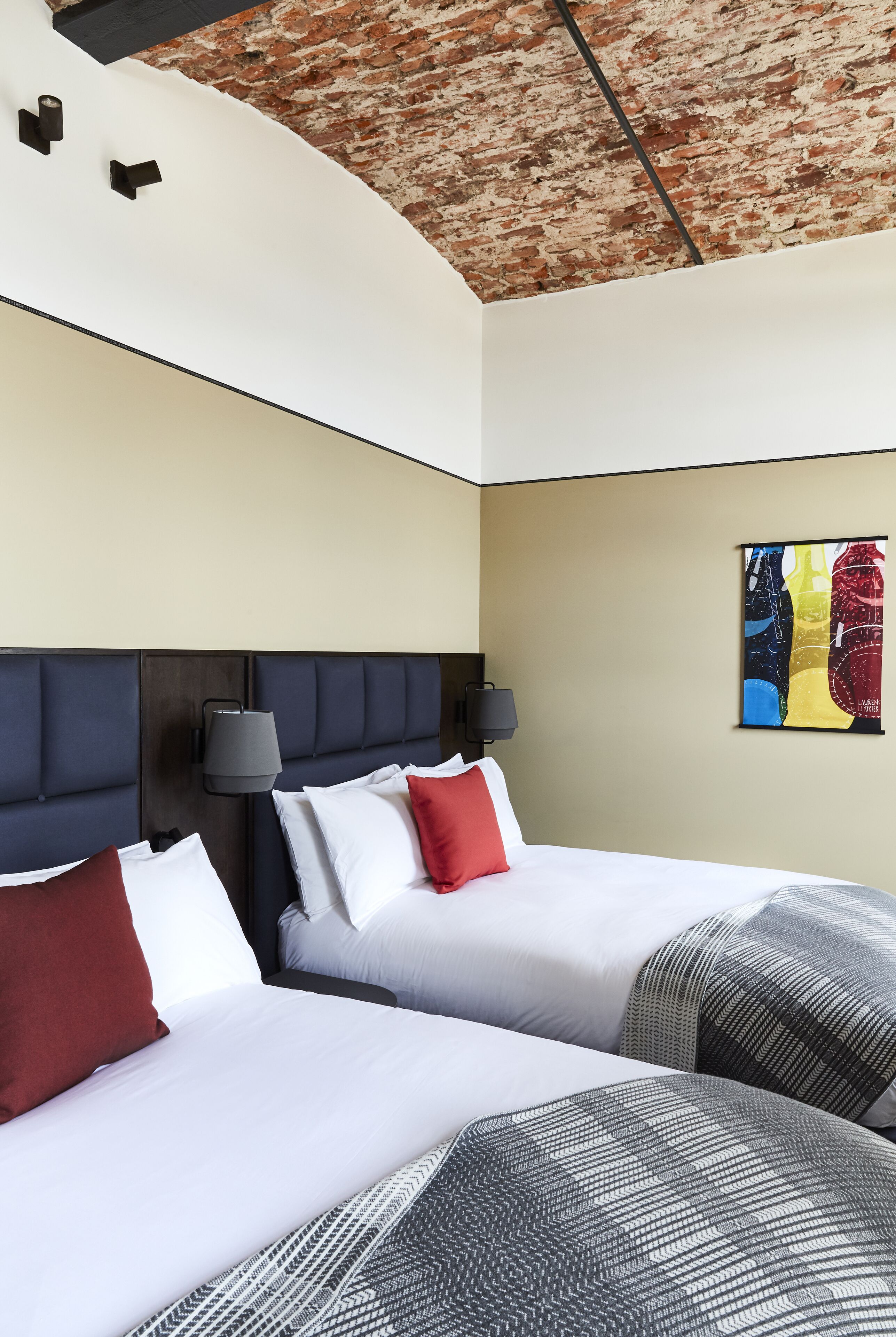 standard room, 2 double beds | premium bedding, in-room safe, individually decorated, desk