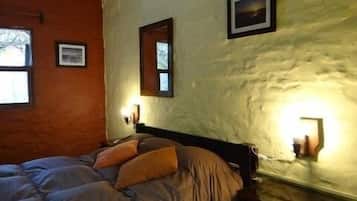 Hypo-allergenic bedding, down duvets, in-room safe
