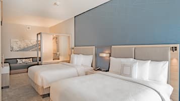Suite, Multiple Beds | Desk, laptop workspace, blackout drapes, soundproofing