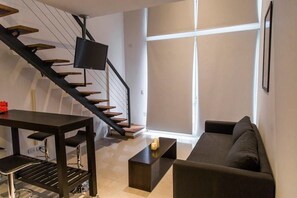 公寓, 1 张双人床和 1 张沙发床 | 起居区 | 平板电视、Netflix