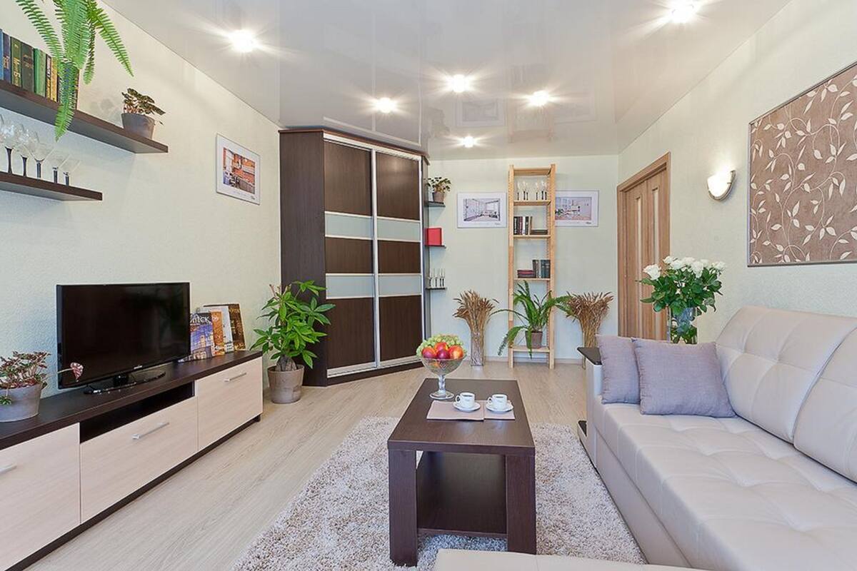 Basic Condo, 1 Bedroom (Kuzmy Cornogo) | Soundproofing, iron/ironing board, free WiFi, bed sheets