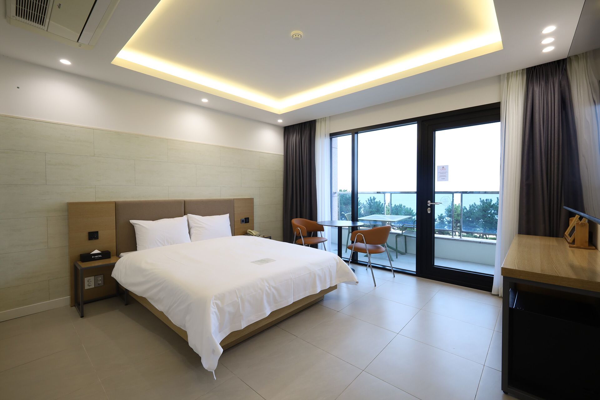 Down comforters, blackout drapes, soundproofing, free WiFi