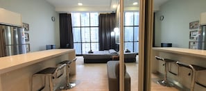 Design Studio Suite, Balcony, City View | In-room dining - St Nomad M City Ampang, KLCC (Kuala Lumpur)