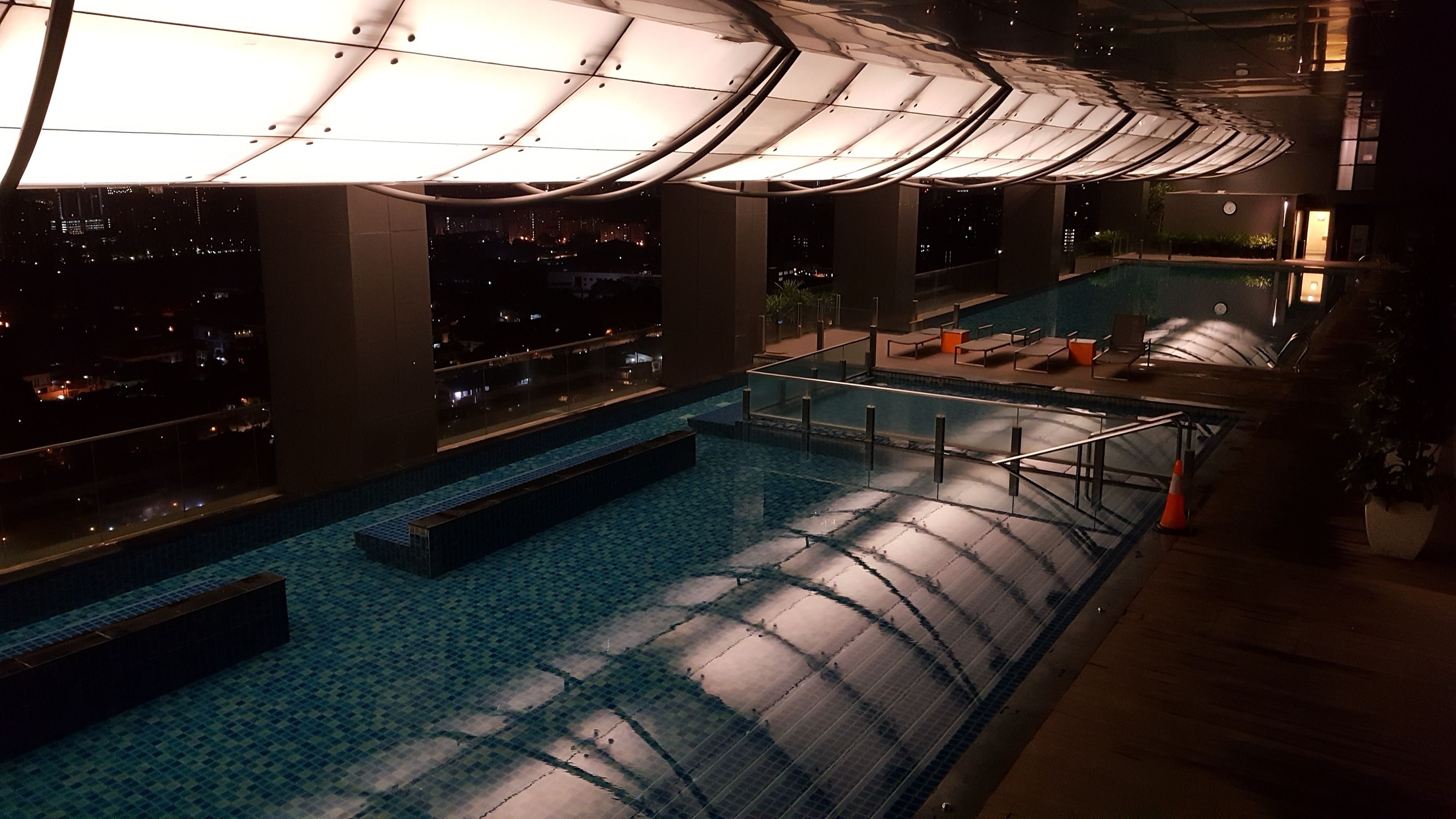 Indoor pool, open 6:30 AM to 11:00 PM, pool loungers