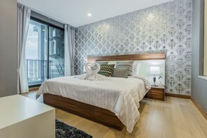 公寓, 1 間臥室 | 1 間臥室、書桌、遮光布/窗簾、熨斗/熨衣板