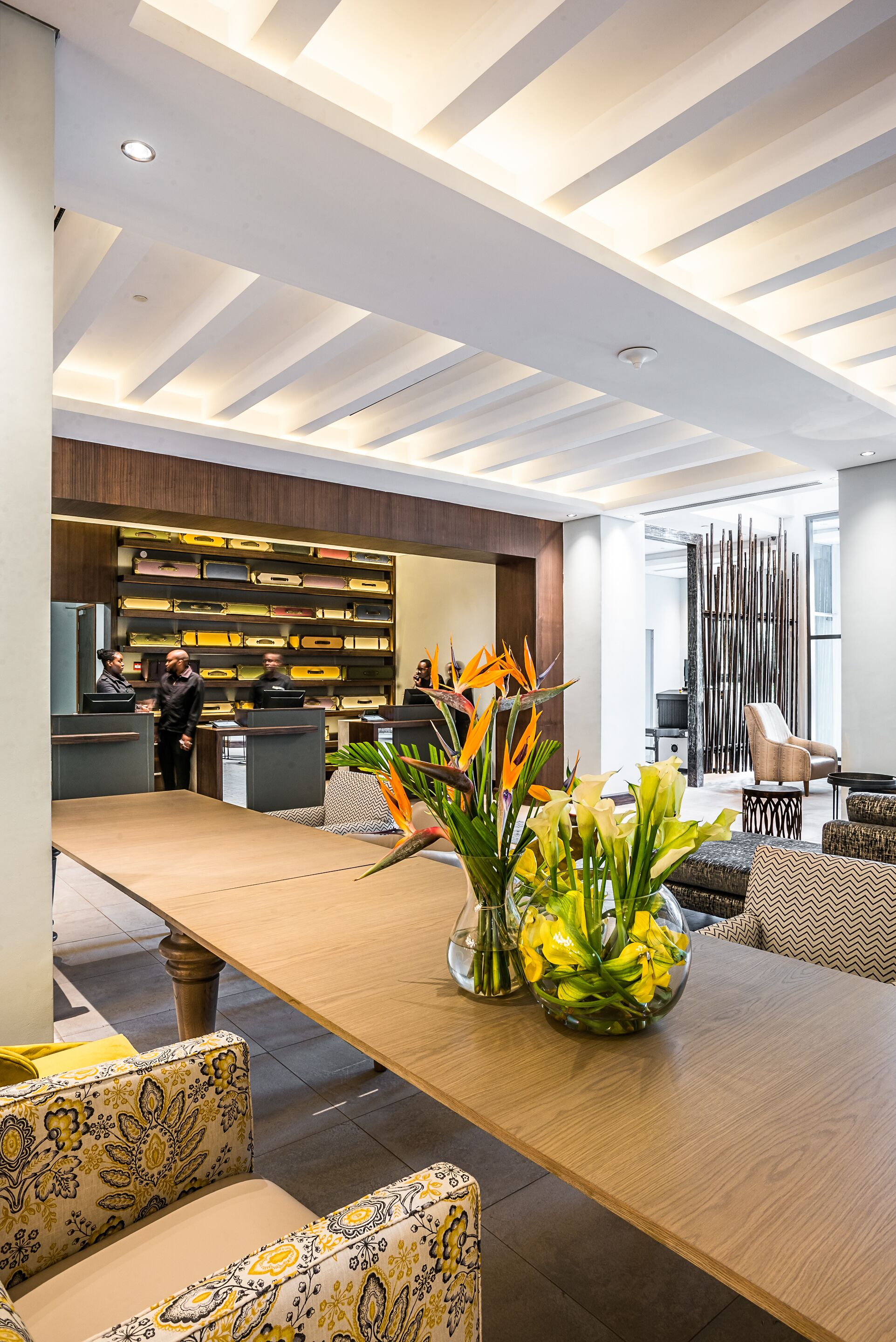 Sala de estar en el lobby