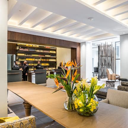 Lobby sitting area