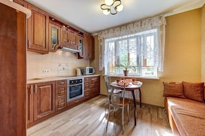 Standard-Apartment, 1 Schlafzimmer | Eigene Küche | Kühlschrank, Mikrowelle