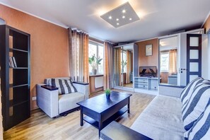 Apartment, 2 Bedrooms | Living area - AG Apartment Bolshevikov 5 (St. Petersburg)