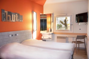Chambre avec lits jumeaux, 2 lits une place