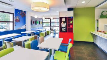 Daily self-serve breakfast (EUR 9.9 per person)