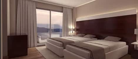 Familiekamer | Uitzicht vanuit de kamer