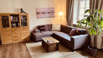 Superior-Apartment, eigenes Bad | Lounge