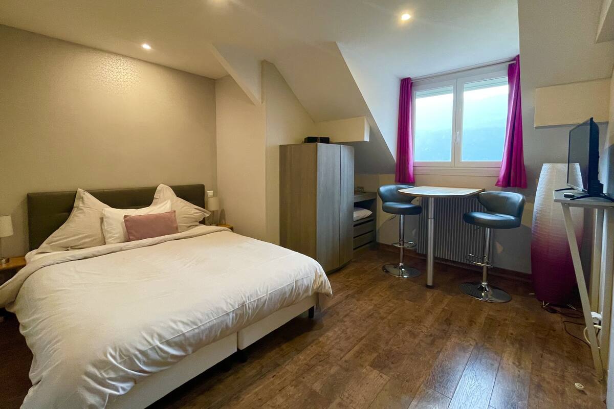 Studio, mit Bad (Au fil de l'eau) | 1 Schlafzimmer, Verdunkelungsvorhänge, schallisolierte Zimmer