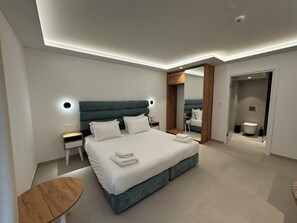 Deluxe Double or Twin Room, Balcony | Premium bedding, in-room safe, desk, blackout drapes - Hypnos Boutique Hotel (Ayios Dhometios)