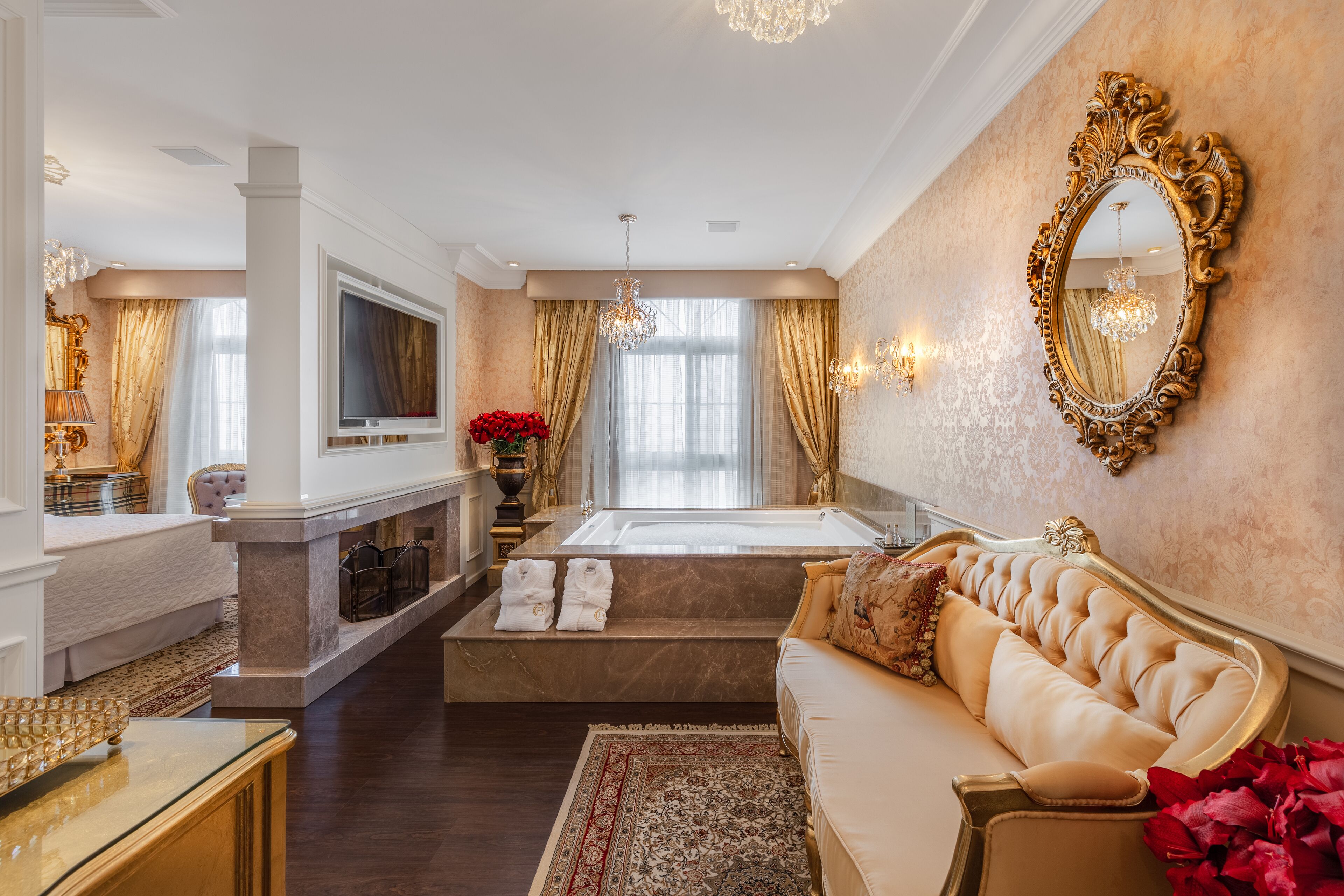 suite, jetted tub (master imperial) | 1 bedroom, premium bedding, minibar, in-room safe