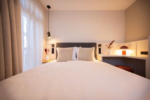 Cozy Queen | Luxe beddengoed, een kluis op de kamer, een bureau, gratis wifi