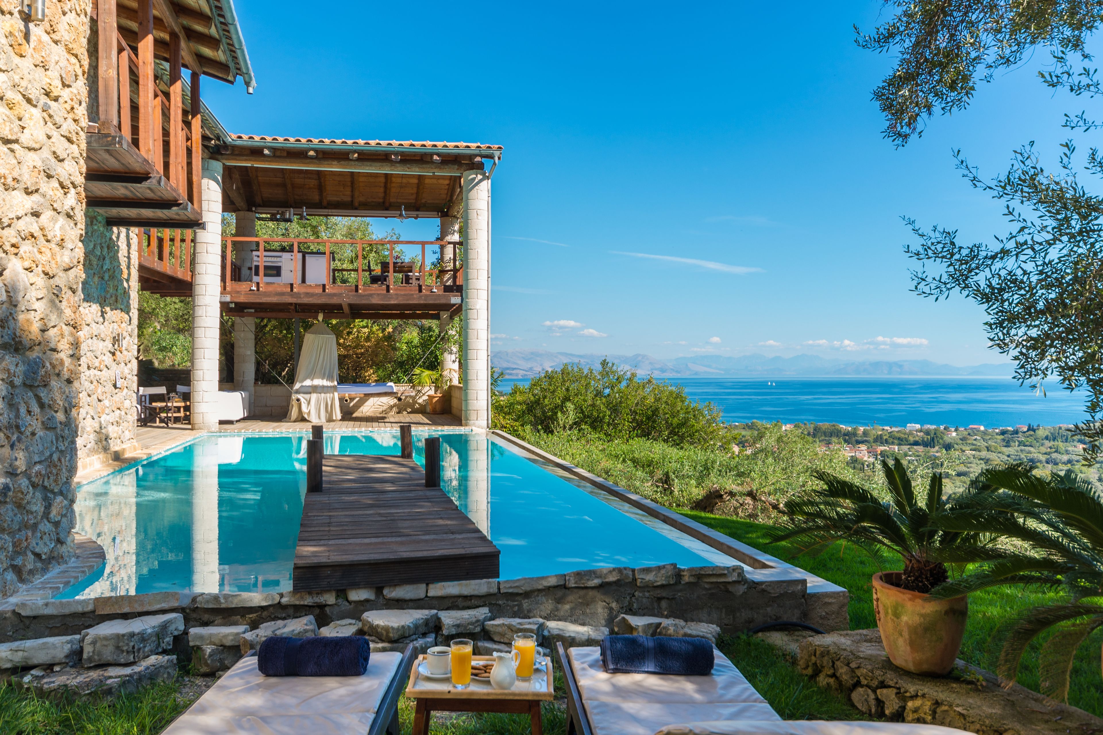 Villa, 2 Bedrooms, Private Pool, Sea View | Terrace/patio