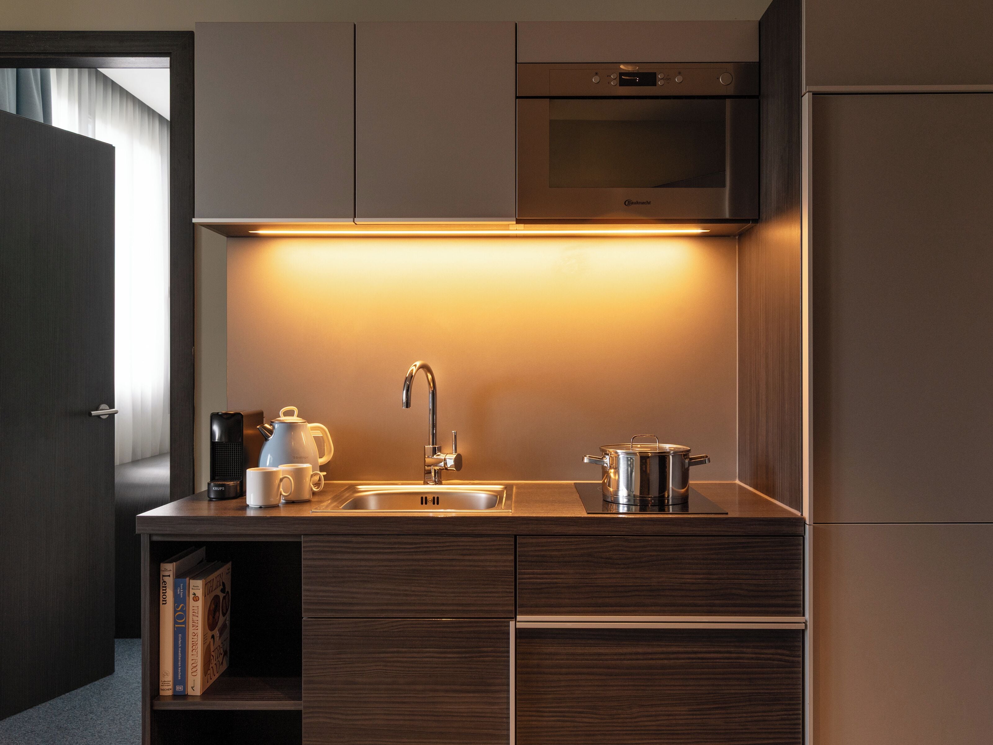 1 Bedroom Apartment with Sofa Bed | Private kitchen | Fridge, stovetop, espresso maker, coffee/tea maker