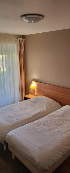Standard Twin Room, Balcony | In-room safe, desk, soundproofing, iron/ironing board - Logis Hôtel du Parc (Cransac)
