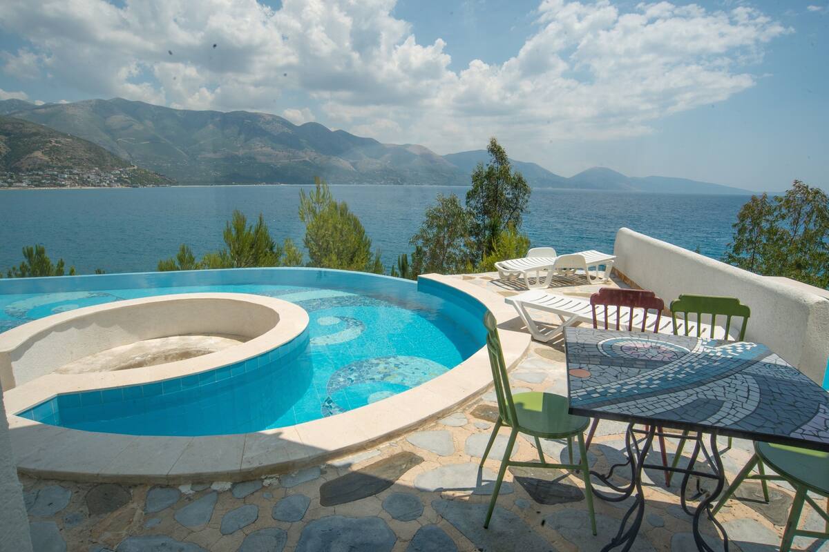Appartement Panoramique, piscine privée, vue mer | Piscine privée