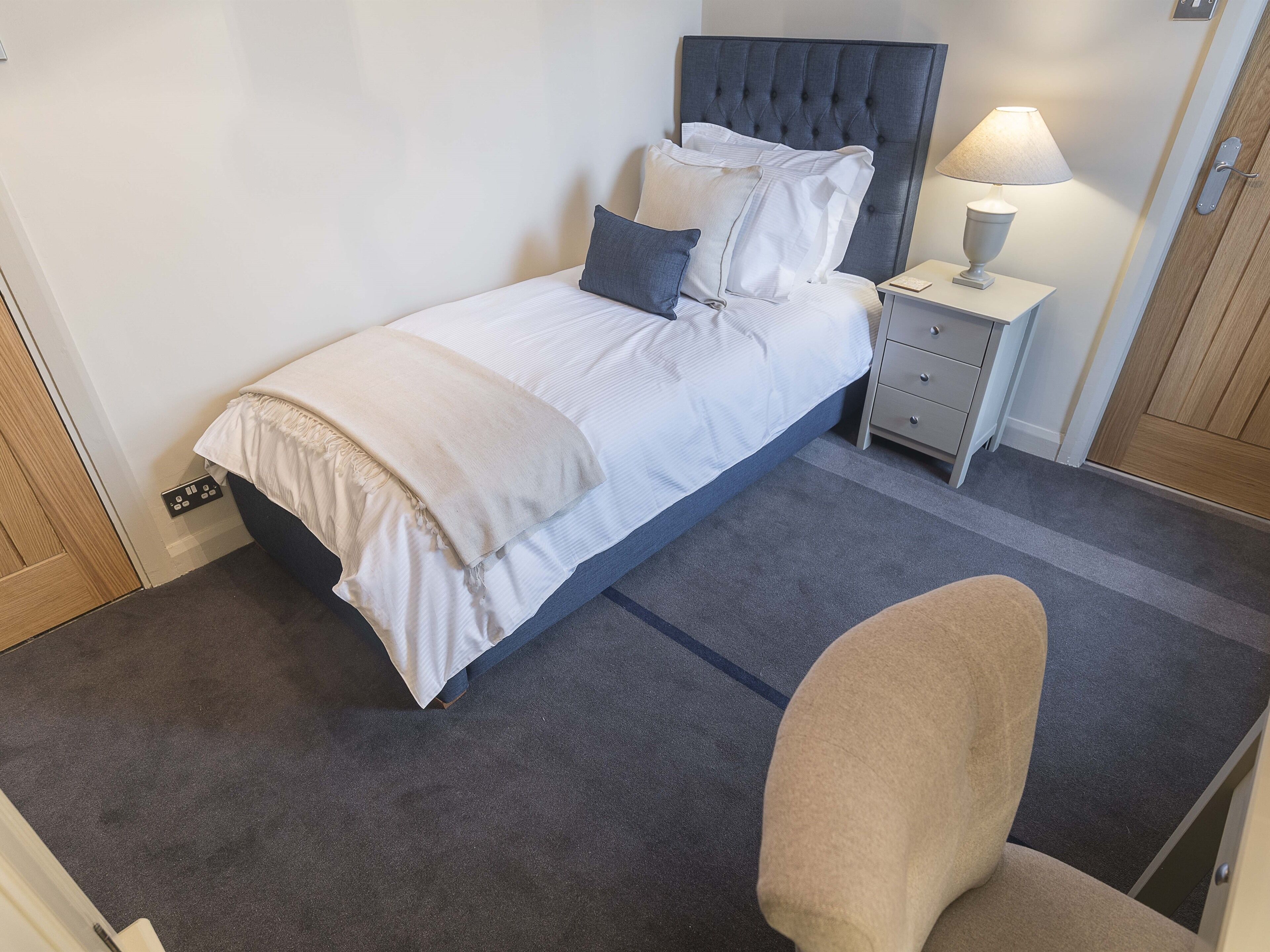 Habitación individual de lujo, baño privado, vistas al jardín