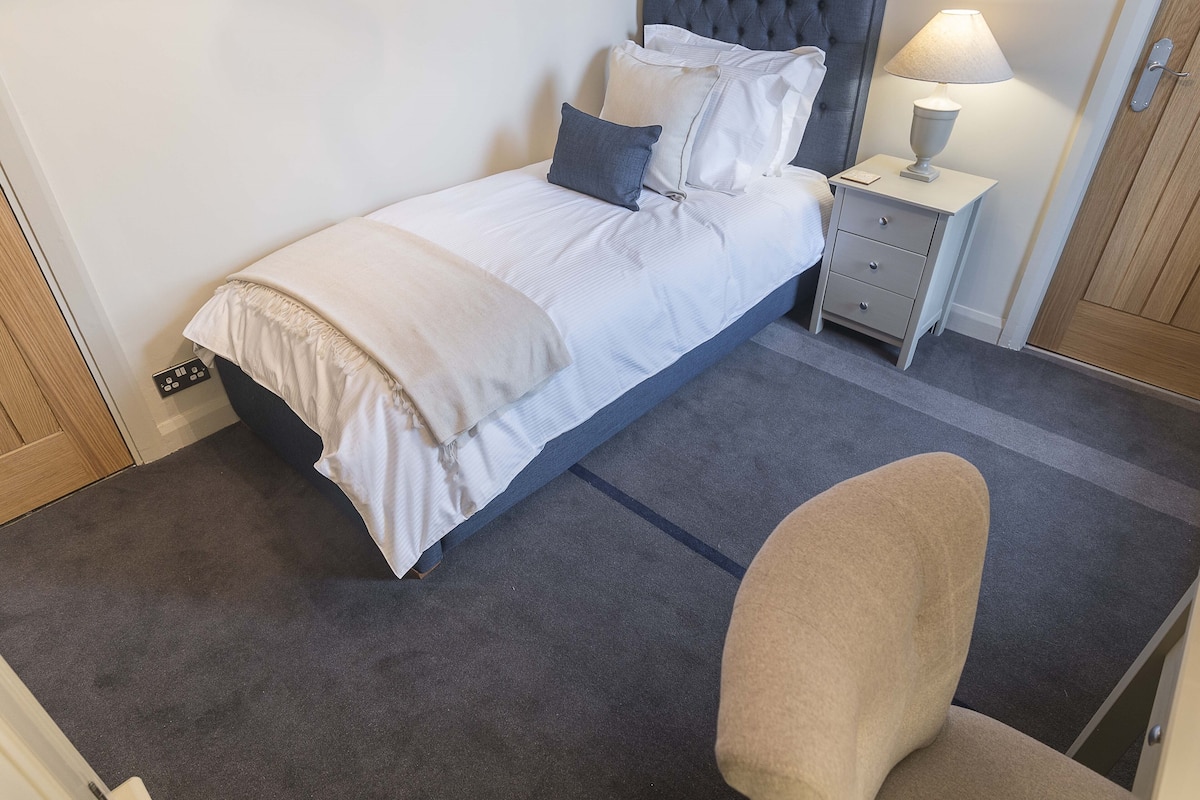 Habitación individual de lujo, baño privado, vistas al jardín