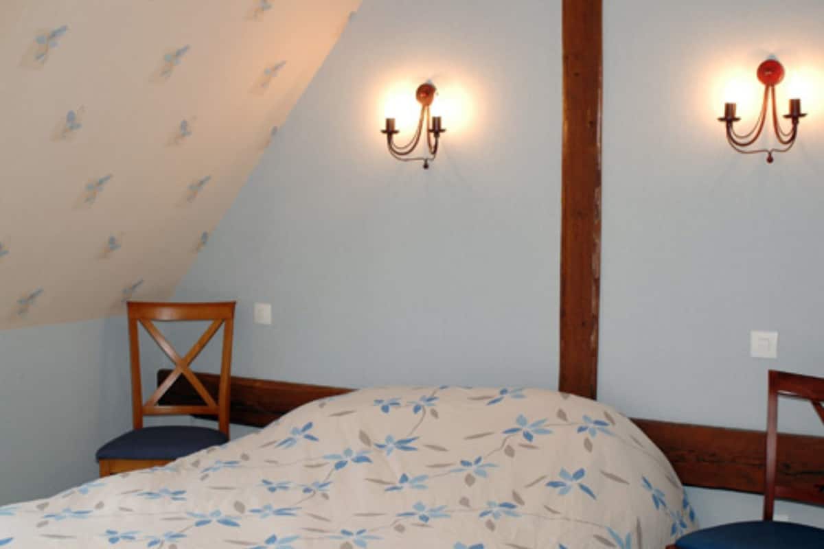 Double Room (Sainte Odile) | Kalis bunyi, seterika/papan seterika, katil bayi/kot (percuma)
