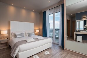 Premium Double Room, Sea View | In-room safe, desk, blackout drapes, iron/ironing board - Angelica Hotel (Thasos)