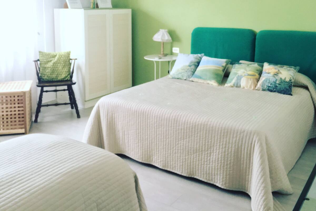 Premium bedding, desk, free WiFi, bed sheets