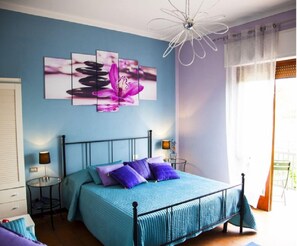 Premium bedding, desk, free WiFi, bed sheets