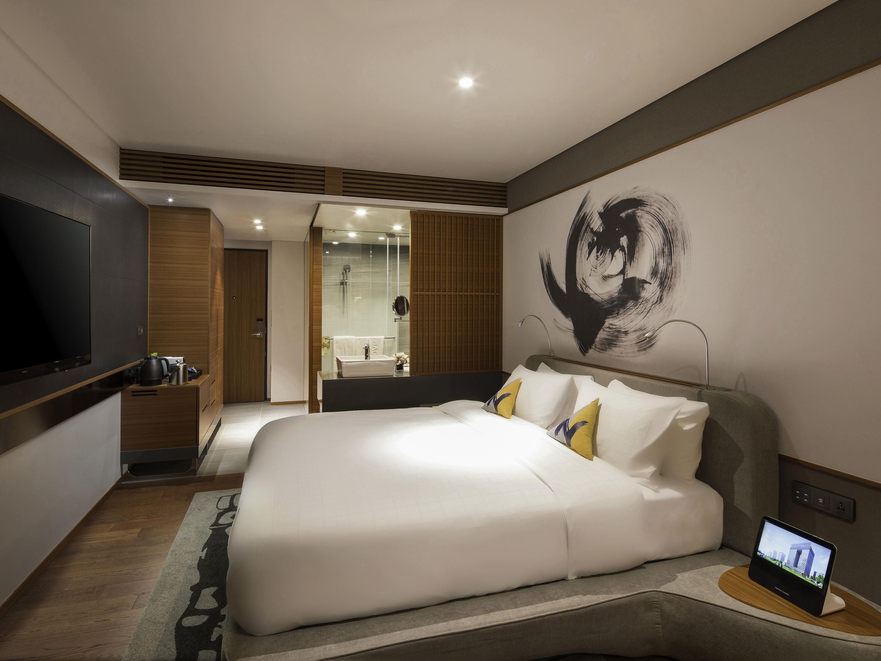 Habitación ejecutiva, 1 cama matrimonial | Ropa de cama de alta calidad, edredón y minibar 