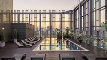 Indoor pool, seasonal outdoor pool, cabanas (surcharge), sun loungers