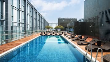 Indoor pool, seasonal outdoor pool, cabanas (surcharge), sun loungers