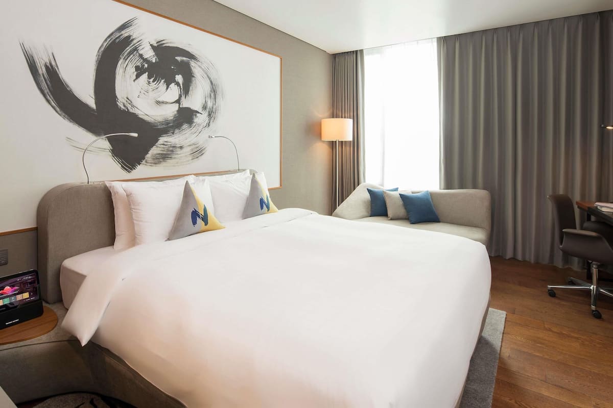 Ropa de cama de alta calidad, edredón y minibar