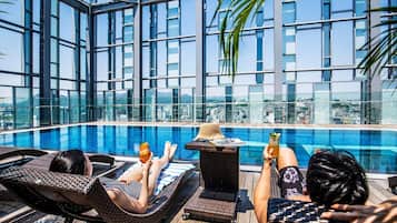 Indoor pool, seasonal outdoor pool, pool cabanas (surcharge)