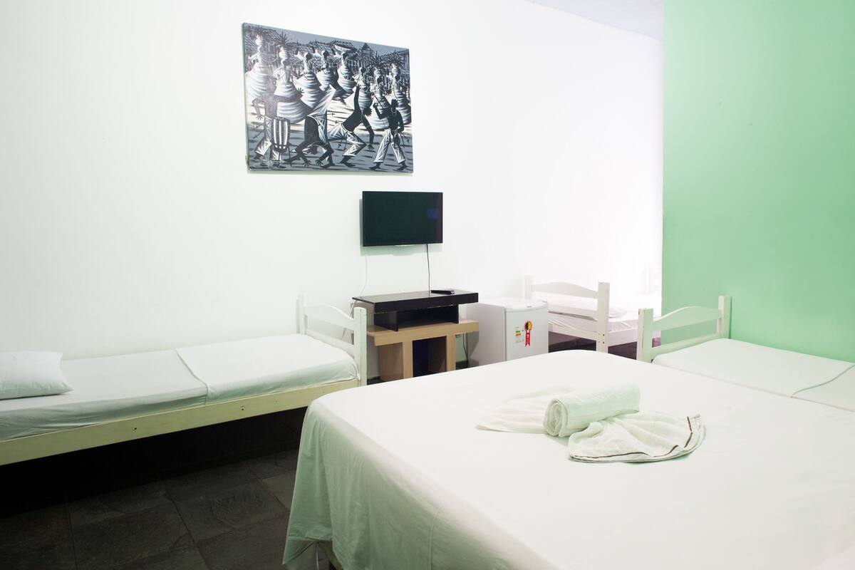 Minibar, iron/ironing board (on request), WiFi (free), bed sheets
