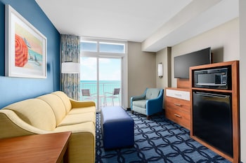 42-inch TV with cable channels at Homewood Suites by Hilton Myrtle Beach Oceanfront