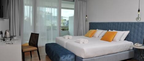 1 chambre, literie de qualité, minibar
