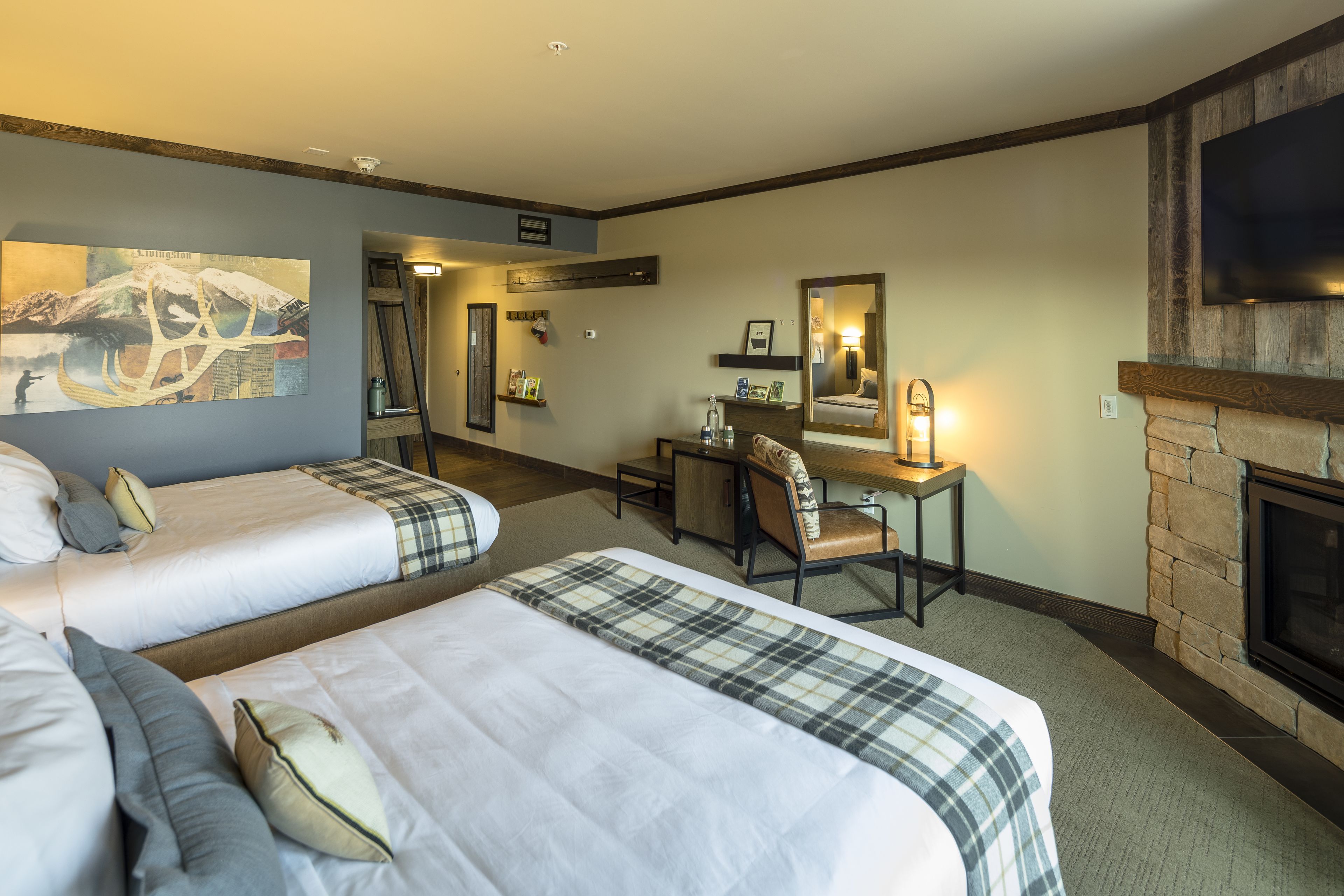 room, 2 queen beds | premium bedding, pillow-top beds, in-room safe, desk