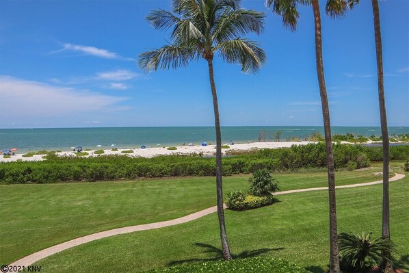 Condo, 1 Bedroom | Beach | On the beach - Estero Beach & Tennis 205a 1 Bedroom Condo by Redawning (Fort Myers Beach)
