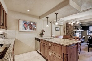 Condo, 2 Bedrooms | Private kitchen - Modern 2 BR Condo Lodge at Vail, Walk to Gondola by RedAwning (Vail)