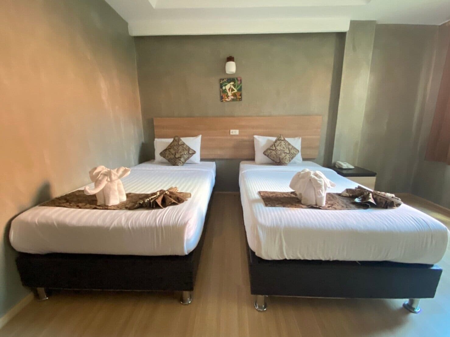 ห้องสแตนดาร์ดทวิน | โต๊ะทำงาน, ห้องเก็บเสียง, Wi-Fi ฟรี, ผ้าปูที่นอน