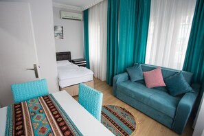 Family Apartment, 1 Bedroom, Refrigerator, City View