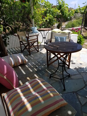 Habitación doble, 1 cama doble | Terraza o patio